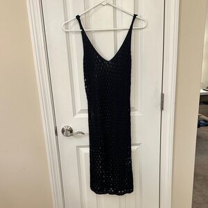 Black Knit Swim Cover Up